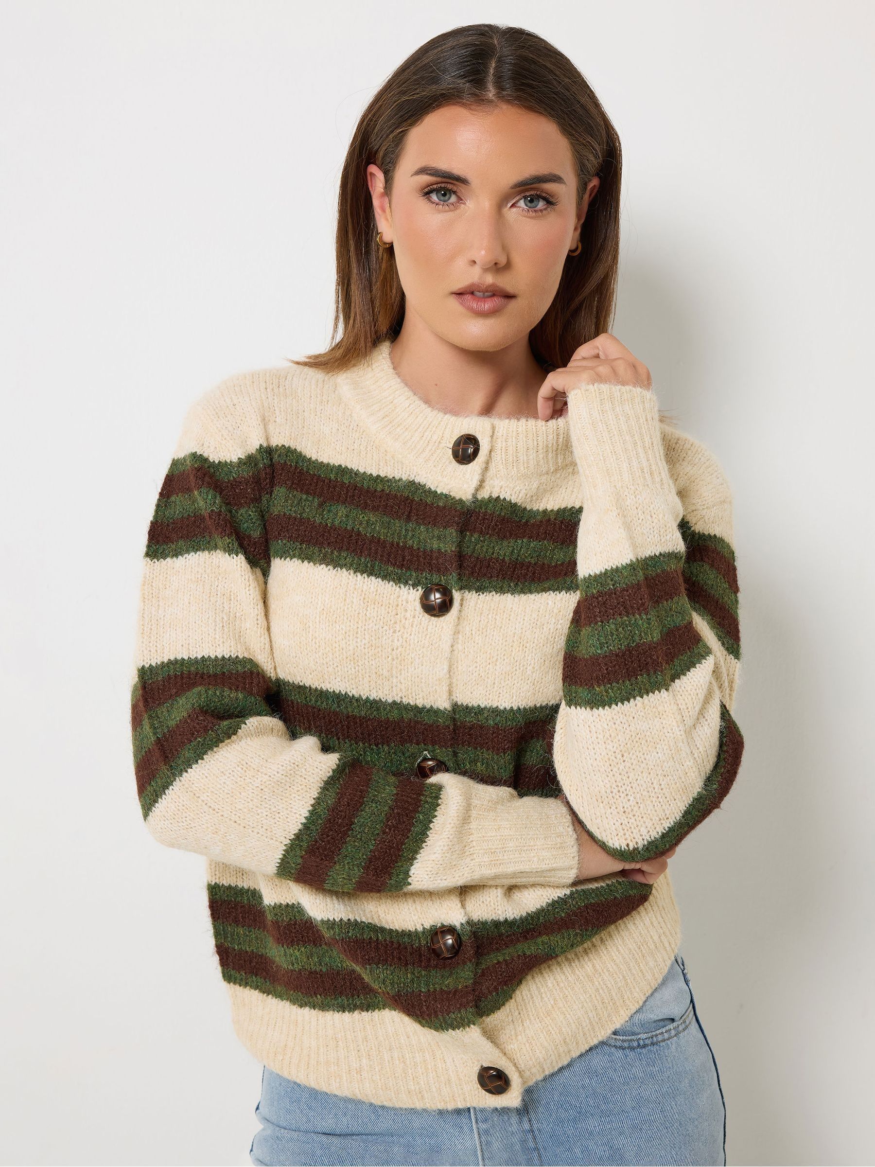 Long Tall Sally Women's Natural Tall Premium Knitted Cardigan In | Size: 22-24 - Image 2