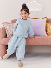 Blue Floral Quilted Pyjamas (9mths-16yrs) - Image 1 of 8