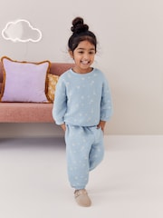 Blue Floral Quilted Pyjamas (9mths-16yrs) - Image 2 of 8