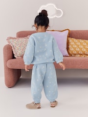 Blue Floral Quilted Pyjamas (9mths-16yrs) - Image 3 of 8