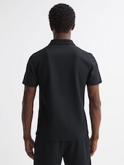 Reiss Navy Floyd Slim Fit Half-Zip Polo Shirt - Image 4 of 4