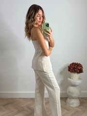 Style Cheat Natural Lyra Straight Leg Trousers - Image 2 of 5