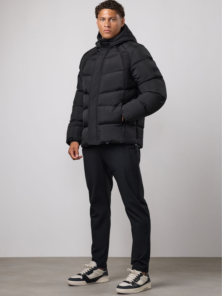Gym King Black Precision Puffer Jacket - Image 1 of 3 Gym King Black Precision Puffer Jacket - Image 1 of 3