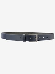 Navy Leather Jeans Belt - Image 1 of 2