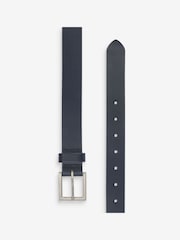 Navy Leather Jeans Belt - Image 2 of 2
