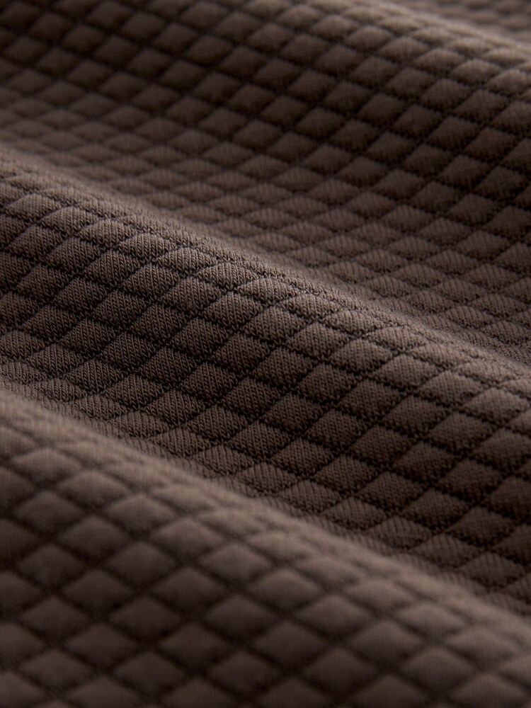 Mocha Brown Texture Bomber Jacket - Image 9 of 9 Mocha Brown Texture Bomber Jacket - Image 9 of 9