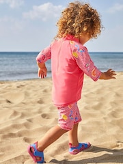 Jojo Maman Bébé Mädchen Strandsandalen mit Flamingostickerei - Bild 2 von 6