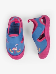 Jojo Maman Bébé Mädchen Strandsandalen mit Flamingostickerei - Bild 5 von 6