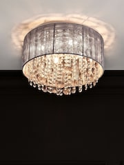 Grey Palazzo Flush Ceiling Light - Image 1 of 5