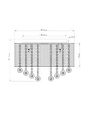 Grey Palazzo Flush Ceiling Light - Image 5 of 5