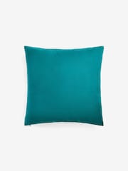 Teal Blue 50 x 50cm Velvet Ogee Cushion - Image 3 of 4