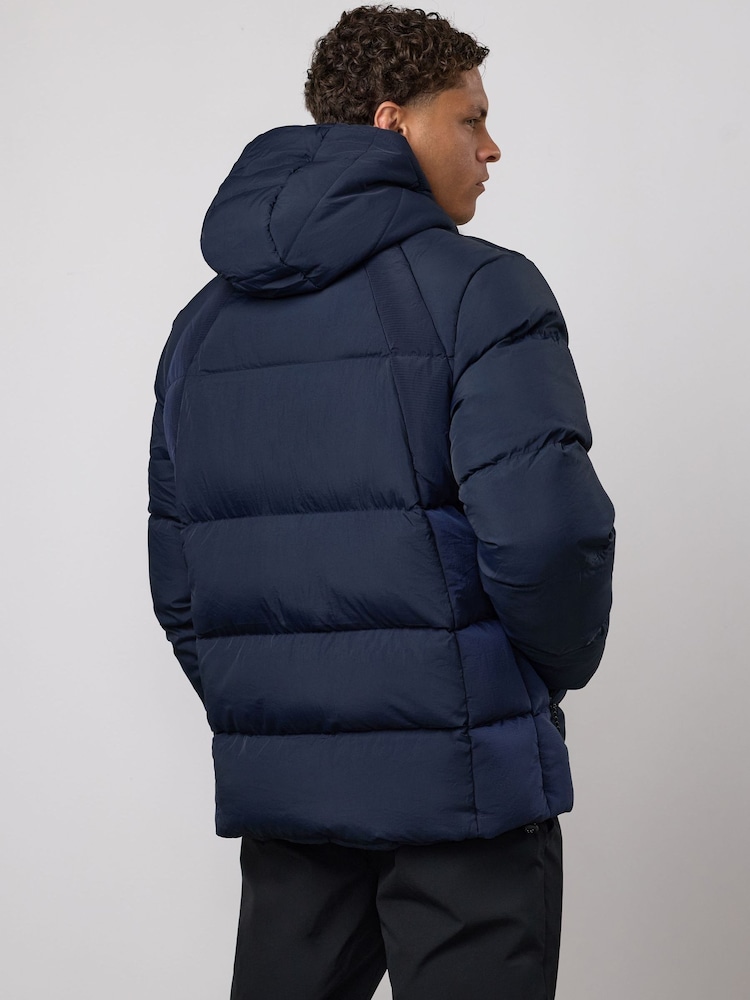 Gym King Blue Precision Puffer Jacket - Image 2 of 4 Gym King Blue Precision Puffer Jacket - Image 2 of 4