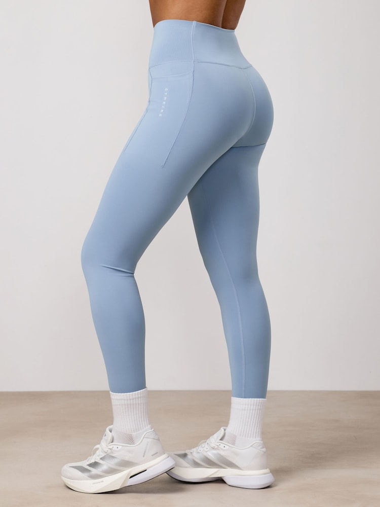Gym King Blue Precision Leggings - Image 2 of 4 Gym King Blue Precision Leggings - Image 2 of 4