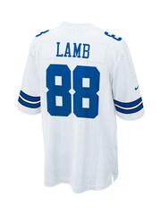 Nike White NFL Dallas Cowboys Game Road Jersey - CeeDee Lamb - Image 3 of 3