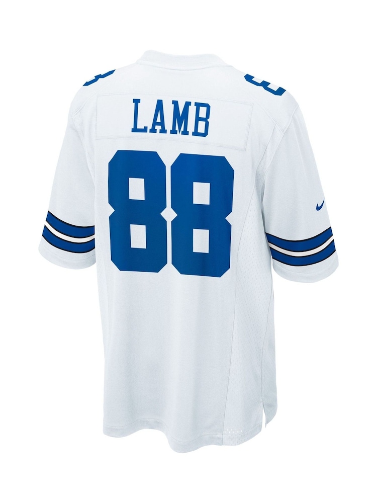 Nike White NFL Dallas Cowboys Game Road Jersey - CeeDee Lamb - Image 3 of 3