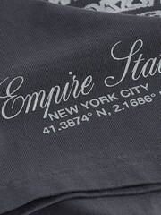 Slate Grey Relaxed fit EDIT Heavyweight Marble Graphic T-Shirt - Image 7 of 8