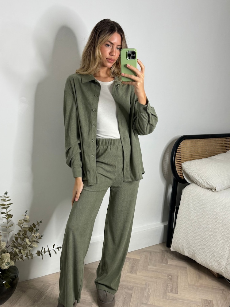Style Cheat Green Lottie Corduroy Trousers - Image 1 of 5