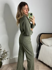 Style Cheat Green Lottie Corduroy Trousers - Image 2 of 5