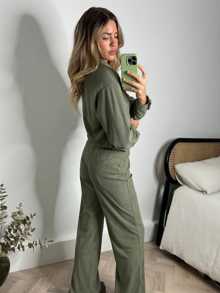 Style Cheat Green Lottie Corduroy Trousers - Image 2 of 5
