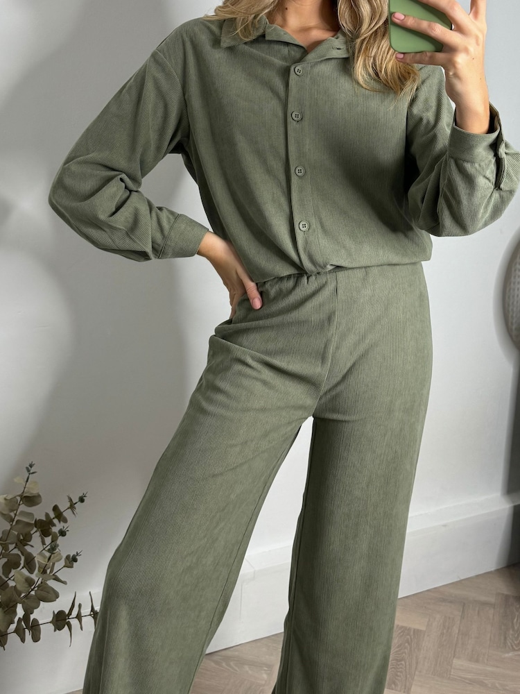 Style Cheat Green Lottie Corduroy Trousers - Image 5 of 5
