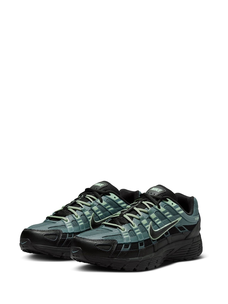 Nike Black/Green P-6000 SE Trainers - Image 2 of 7