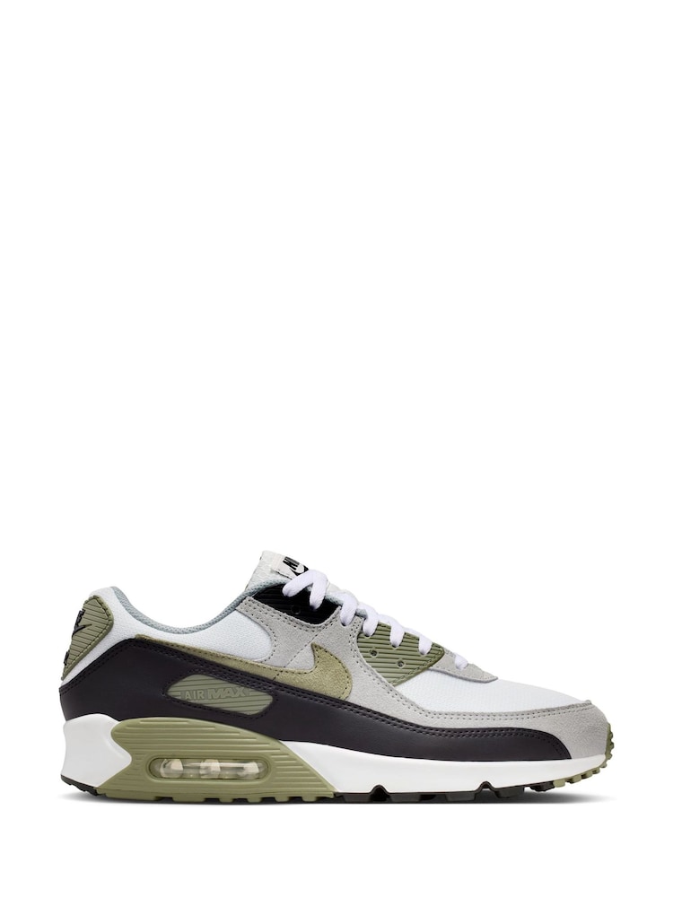 Nike White/Green Air Max 90 Trainers - Image 1 of 7 Nike White/Green Air Max 90 Trainers - Image 1 of 7