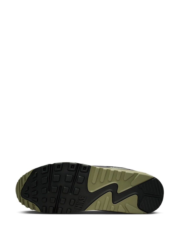 Nike White/Green Air Max 90 Trainers - Image 2 of 7 Nike White/Green Air Max 90 Trainers - Image 2 of 7