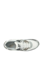 Nike White/Green Air Max 90 Trainers - Image 3 of 7