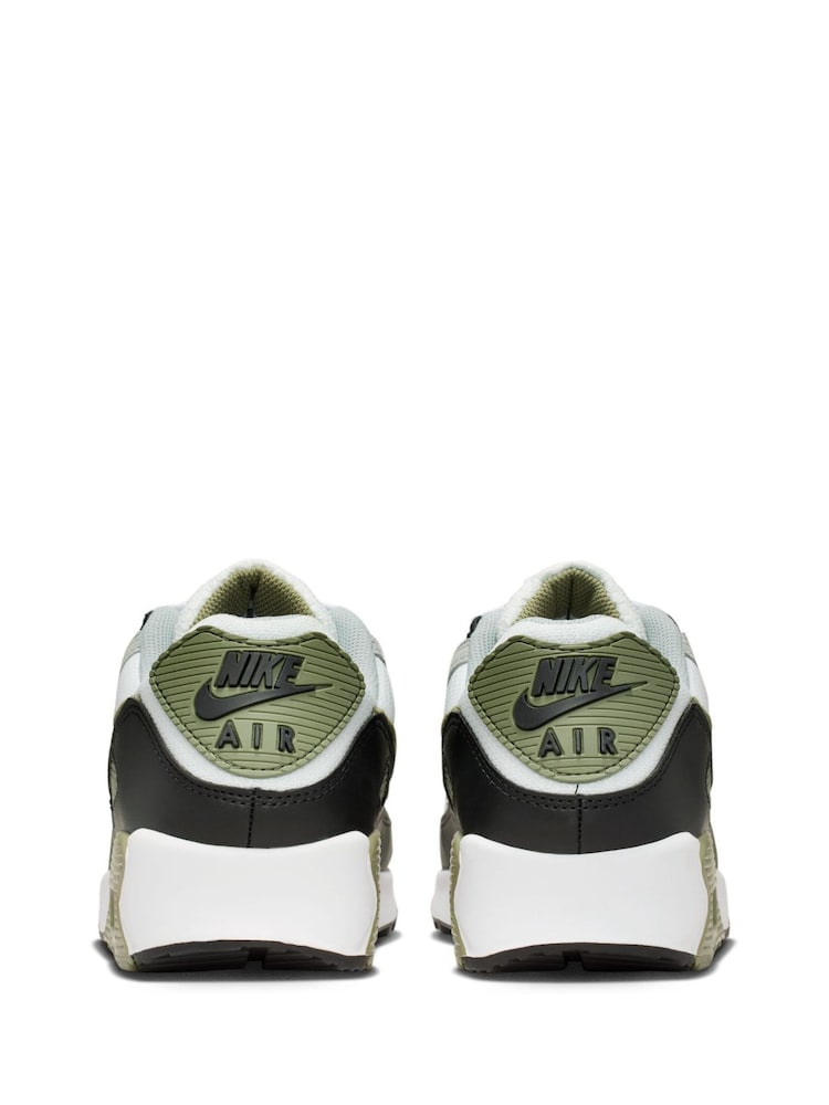 Nike White/Green Air Max 90 Trainers - Image 7 of 7 Nike White/Green Air Max 90 Trainers - Image 7 of 7
