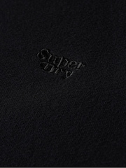 Superdry Black Essential Borg Lined Zip 100% Cotton Hoodie - Image 6 of 6
