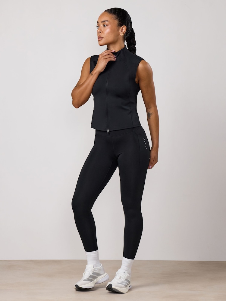 Gym King Black Precision Full Zip Tank - Image 1 of 4 Gym King Black Precision Full Zip Tank - Image 1 of 4