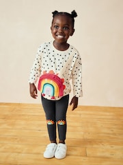 Rainbow 100% Cotton Long Sleeve Bag T-Shirt (3mths-7yrs) - Image 1 of 7