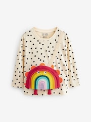 Rainbow 100% Cotton Long Sleeve Bag T-Shirt (3mths-7yrs) - Image 5 of 7