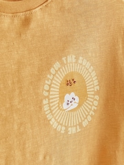 Slogan rumenega sonca - 100% Cotton kratek rokav; s kratkimi rokavi majica (3mesec-7leto) - Slika 3 iz 3