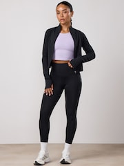 Gym King Black Precision Full Zip Funnel Jacket - Image 1 of 4