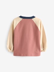 Ecru/Navy Padded Bear 100% Cotton Long Sleeve T-Shirt (3mths-7yrs) - Image 6 of 7