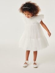Baker by Ted Baker Ivory Tulle Occasion Dress - Image 2 of 11