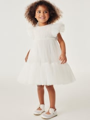 Baker by Ted Baker Ivory Tulle Occasion Dress - Image 3 of 11