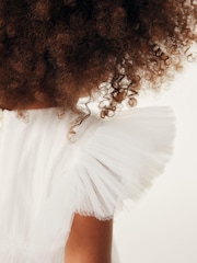 Baker by Ted Baker Ivory Tulle Occasion Dress - Image 6 of 11