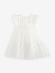Baker by Ted Baker Ivory Tulle Occasion Dress - Image 8 of 11