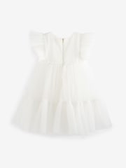 Baker by Ted Baker Ivory Tulle Occasion Dress - Image 9 of 11