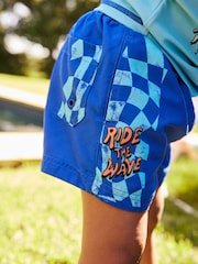 Kobaltblau/Krokodildesign - Sonnenschutz-Set aus Oberteil und Shorts (3 Monate–7 Jahre) - Bild 9 von 12