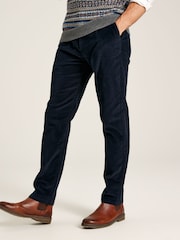 Joules Cord Navy Blue Straight Leg Corduroy Trousers - Image 1 of 6