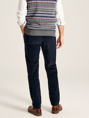 Joules Cord Navy Blue Straight Leg Corduroy Trousers - Image 2 of 6