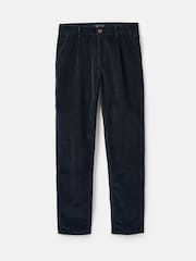 Joules Cord Navy Blue Straight Leg Corduroy Trousers - Image 6 of 6
