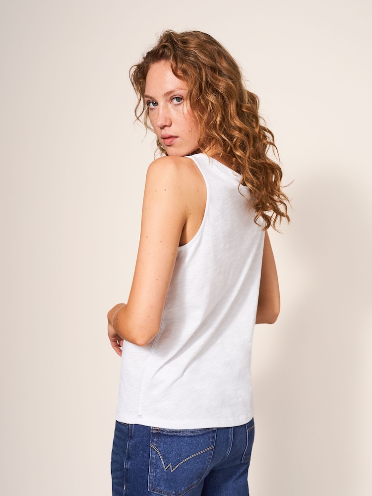 White Stuff White 100% Cotton Laila Vest - Image 2 of 6 White Stuff White 100% Cotton Laila Vest - Image 2 of 6