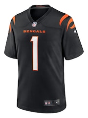 Nike Black NFL Cincinnati Bengals Game Home Team Colour Jersey - Ja'Marr Chase - Image 2 of 3