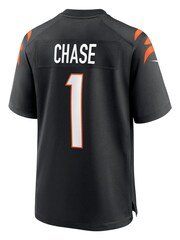 Nike Black NFL Cincinnati Bengals Game Home Team Colour Jersey - Ja'Marr Chase - Image 3 of 3