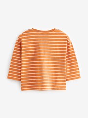 Orange Pumpkin Halloween 100% Cotton Long Sleeve T-Shirt (3mths-7yrs) - Image 6 of 7