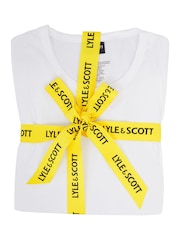 Lyle & Scott Grey Cash 100% Cotton Top And Joggers Set - Image 7 of 7